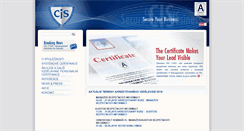 Desktop Screenshot of cz.cis-cert.com